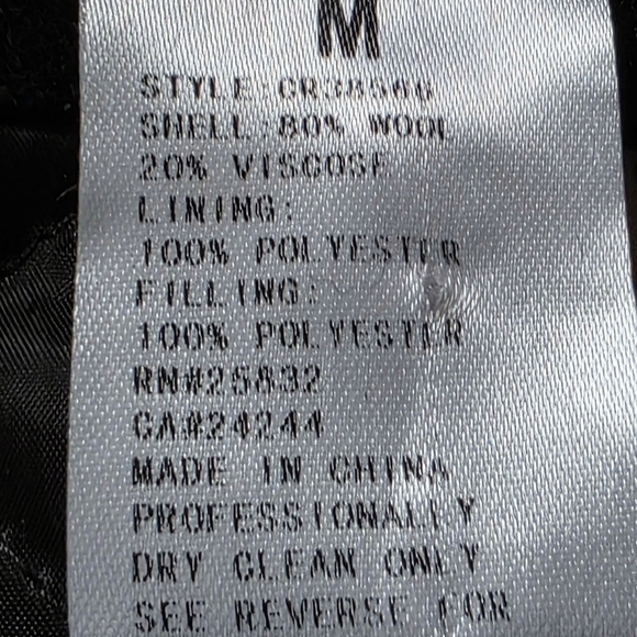 Cripple Creek Wool Melton Vest W/Concealed Carry Pocket, Heather Black, Size M - Picture 5 of 8